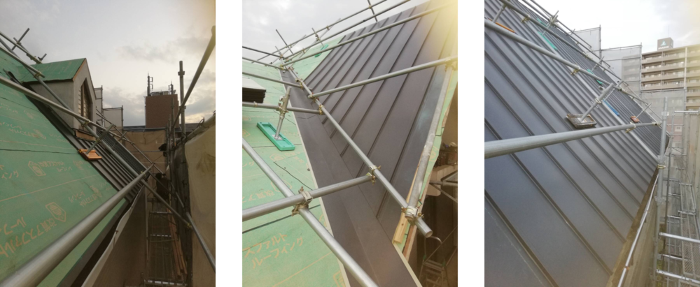 徳島県,徳島市の屋根カバー工法写真2