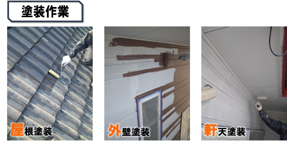 徳島県,石井町の屋根外壁塗装写真