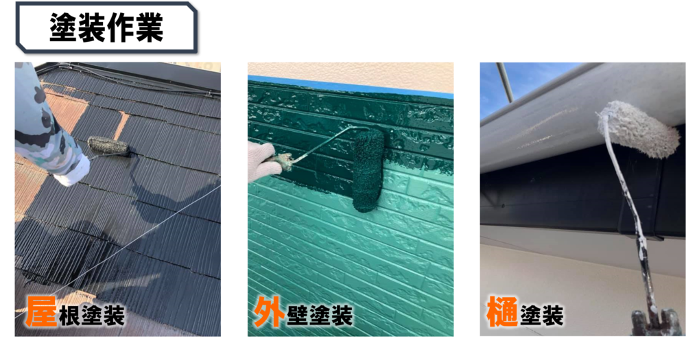 徳島県,江田町の屋根外壁塗装写真