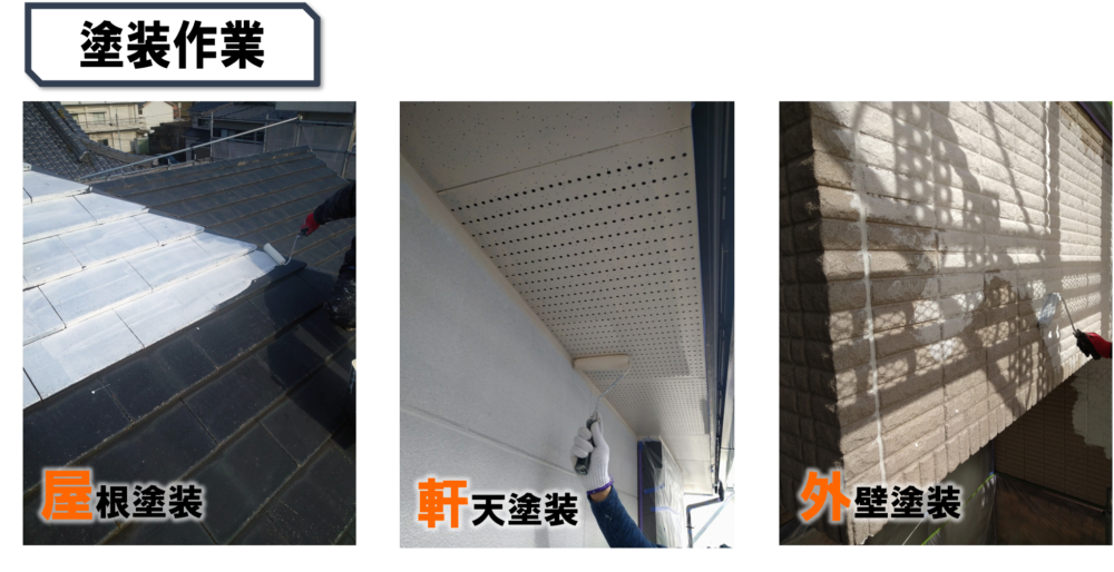 徳島県,桑野町の屋根外壁塗装写真